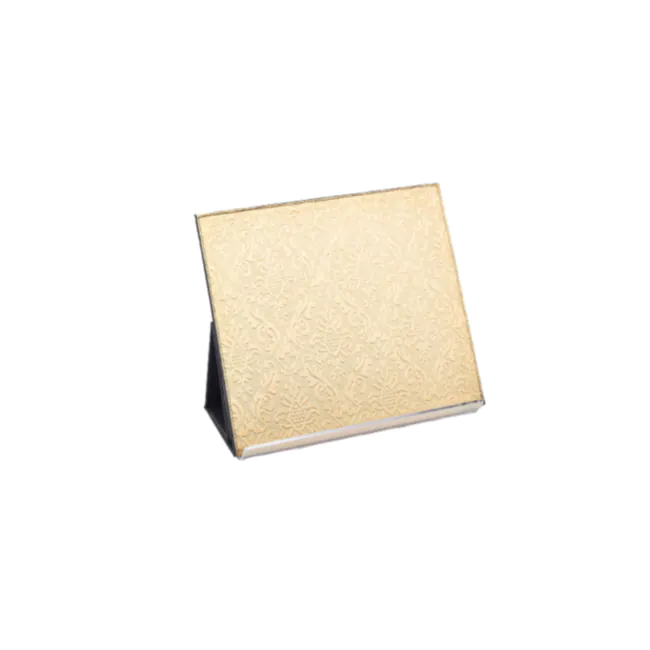 Estante dobrável em tecido dourado (40x29cm) 388